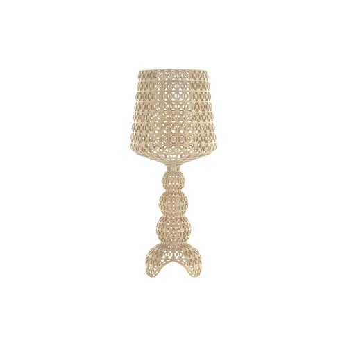 Mini Kabuki LED Lamp plastic material beige / H 70 cm - Kartell - Beige - polycarbonate 2.0