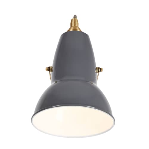 Applique Original 1227 metallo grigio Ottone / Ripubblicato nel 1930 - Anglepoise - Grigio elefante - Acciaio, Ottone