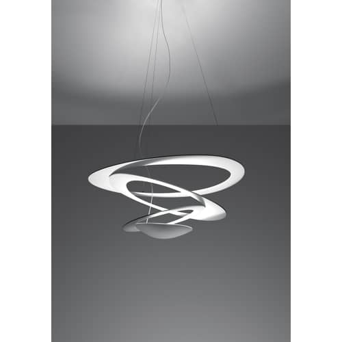 Sospensione Pirce Mini LED metallo bianco / Ø 67 cm - Artemide - Bianco - alluminio verniciato