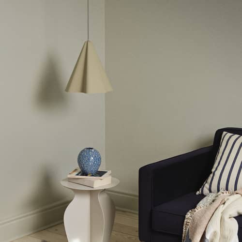 Suspension Skirt métal beige / Ø 30 x H 29 cm - BROSTE COPENHAGEN - Sable - Acier