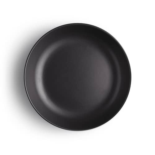 Assiette creuse Nordic Kitchen céramique noir / Ø 20 cm - Grès - Eva Trio - Ø 20 cm / Noir mat - Grès