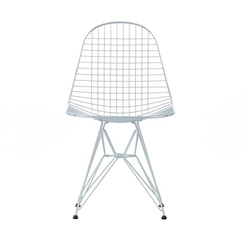Chaise Wire Chair DKR Colours / By Charles & Ray Eames, 1951 - Vitra - Bleu ciel - Acier laqué époxy