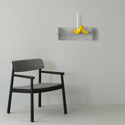 Etagère murale Alu métal / L 60 cm - Normann Copenhagen - L 60 cm - Aluminium brossé