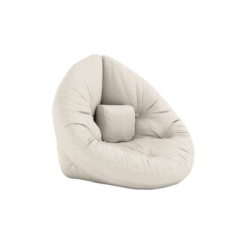 Fauteuil convertible enfant Mini Nido / Matelas-futon - KARUP DESIGN - Lin 914 - Coton, Fibres mélangées, Mousse