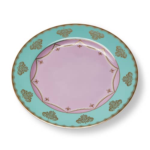 Grandpa Plate ceramic multicoloured / Ø 27 cm - Set of 4 - Pols Potten - Multicoulered - China