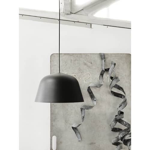 Suspension Ambit métal gris / Ø 40 cm - Muuto - Gris - Aluminium