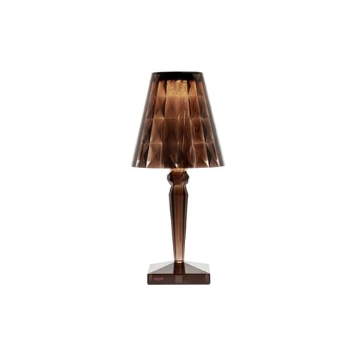 Big Battery LED Table lamp plastic material brown / H 37 cm - On the mains - Kartell - Cola - PMMA