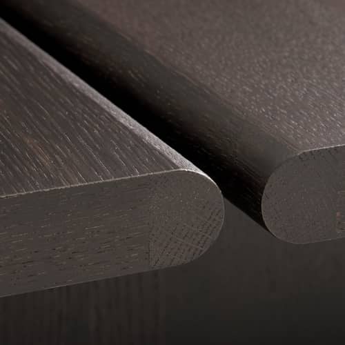 Tavolino Ita OS4 legno marrone / 110 x 110 x H 25 cm - &tradition - Rovere tinta scura - MDF impiallacciato rovere