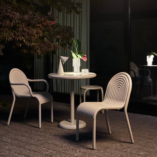 Vase Press Medium glas weiß - Tom Dixon - Vereist - Pressglas