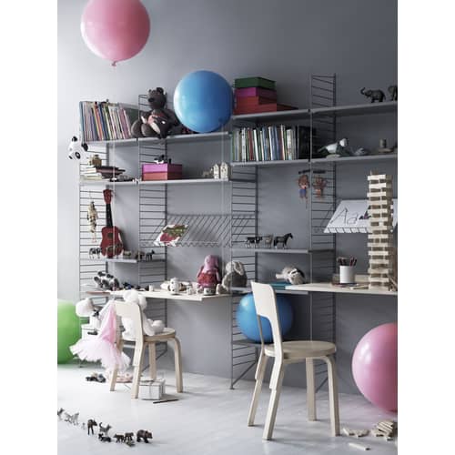 Bureau / L 78 x P 58 cm - String Furniture - Blanc - MDF laqué