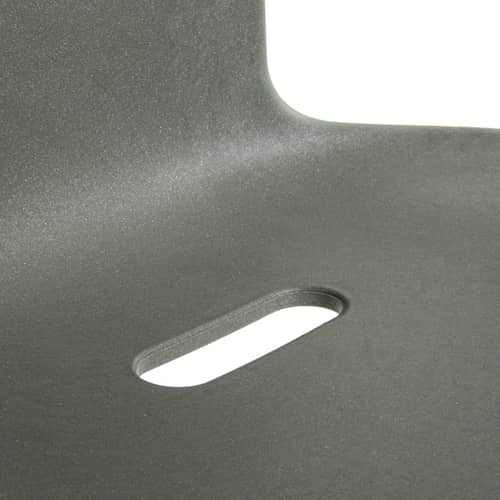 Chaise empilable RE Air-Chair plastique gris / Recyclé - Jasper Morrison, 2000 - Magis - Gris (recyclé) - Plastique recyclé