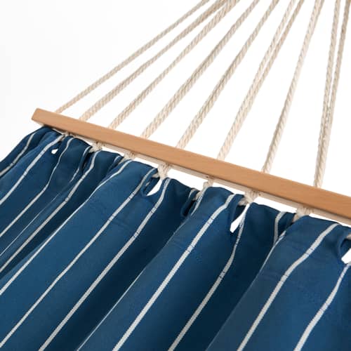 Outdoor Market Hammock textile blue / Jasper Morrison - Hay - Blue - FSC-certified beech, Recycled polyester fabric