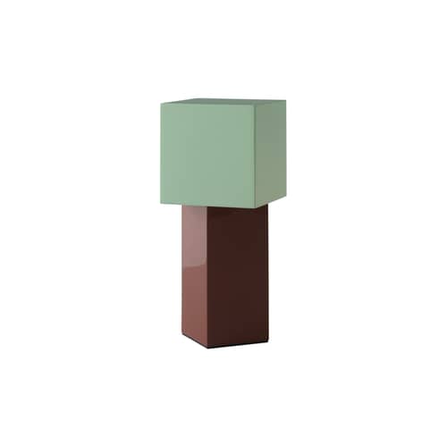 Lampada senza fili ricaricabile Pivot ATD7 metallo multicolore / 16 x 16 x H 26 cm - &tradition - Menta / Ruggine - Ferro verniciato a polvere