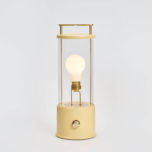 Lampada senza fili ricaricabile The Muse 2.0 metallo giallo / IP44 - TALA - Giallo Posset - Alluminio, Vetro borosilicato