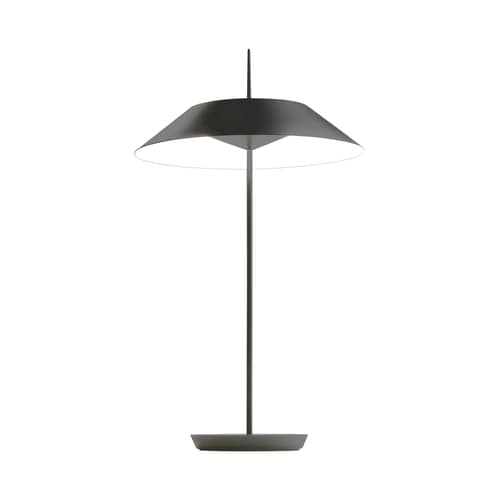 Lampe de table Mayfair LED noir / H 52 cm - Vibia - Graphite mat -  Zamak, Acier, Méthacrylate