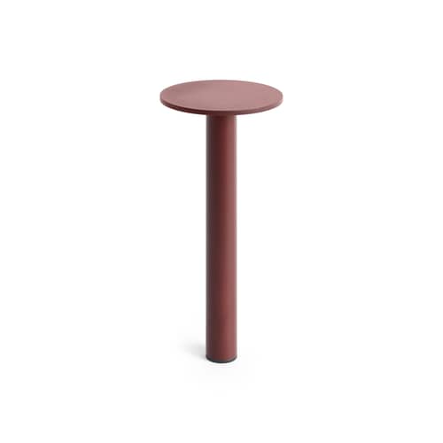 Lampe extérieur sans fil rechargeable Host Small / LED - H 22 cm / Fixation magnétique - Hay - Rouge fer - Acier thermolaqué, Aimant, Aluminium thermolaqué