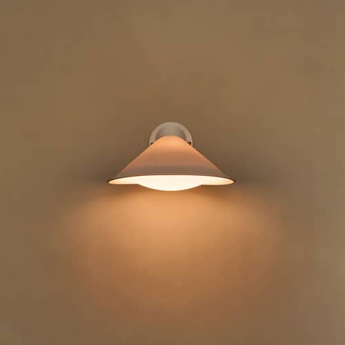Applique Plume porcelaine / Orientable - Sans écran-diffuseur - DCW éditions - Blanc (porcelaine) / Sans écran-diffuseur - Aluminium, Porcelaine