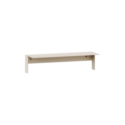 Regal Pli Floating metall weiß / 60 x 20 cm - TIPTOE - Cremeweiß - thermolackierter Stahl