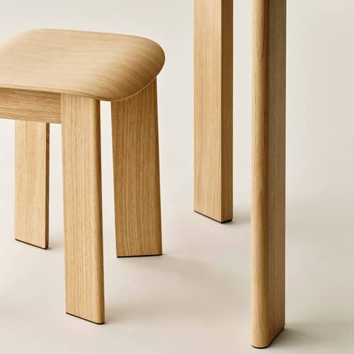 Chisel 10 Stool natural wood - Hay - Oiled oak - Oiled oak veneer