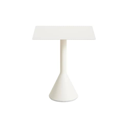 Table carrée Palissade Cone / 65 x 65 cm - Bouroullec, 2016 - Hay - Blanc crème - Acier laqué époxy, Béton teinté