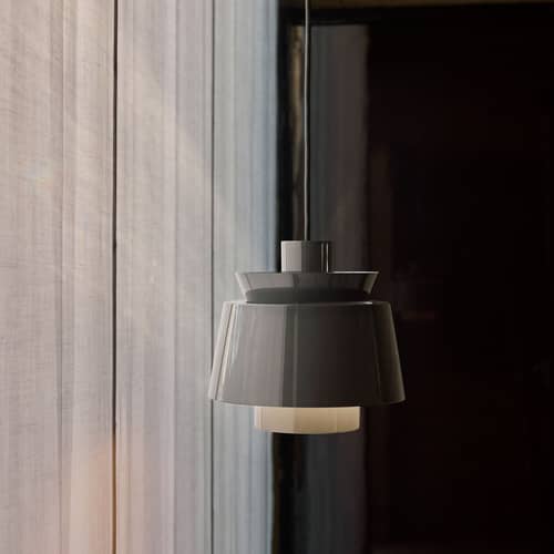 Utzon JU1 Pendant metal grey / Reissue 1947 - &tradition - Stone Grey - Lacquered metal
