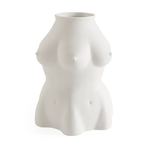 Vaso Luciana ceramica bianco - Jonathan Adler - Bianco opaco - Porcellana