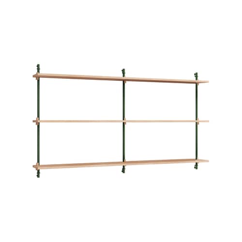 Accessoire / Etagère supplémentaire pour système Wall Shelving - L 85 x Prof. 17,5 cm - MOEBE - Chêne naturel - MDF placage chêne