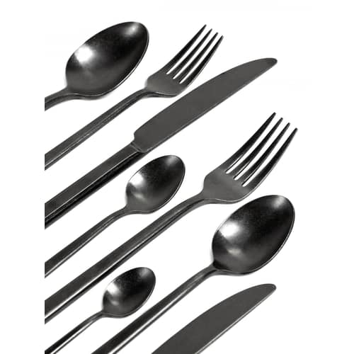 Cuillère à café Pure métal noir - Serax - Cuillère café / Noir - Acier revêtement PVD