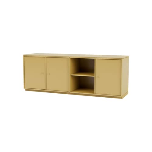 Save Dresser wood yellow / W 139.2 x D 38 x H 51 cm - MONTANA - Cumin 157 - Lacquered MDF