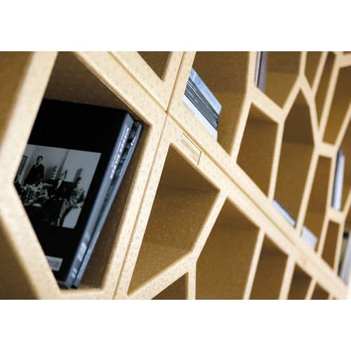 Bibliothèque Opus Incertum plastique blanc - Casamania - Blanc - Polypropylène expansé