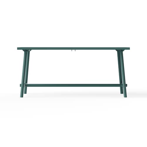 Table rectangulaire Fred\'s métal vert / 170 x 90 cm - 6 personnes - Fatboy - Sauge foncé - Aluminium
