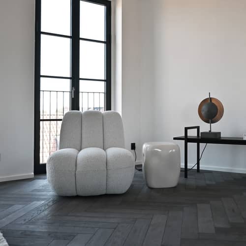 Tavolino d\'appoggio Ishi Mini ceramica bianco / 31 x 31 x H 38,5 cm - 101 COPENHAGEN - Bianco - Ceramica smaltata