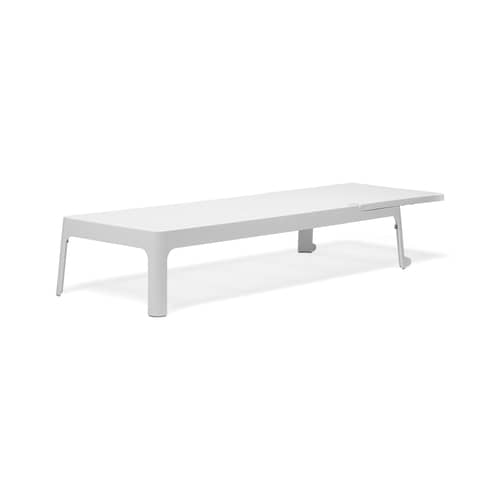 Transat inclinable empilable Plano - NARDI - Blanc / Toile blanche - Résine de fibre de verre, Toile outdoor