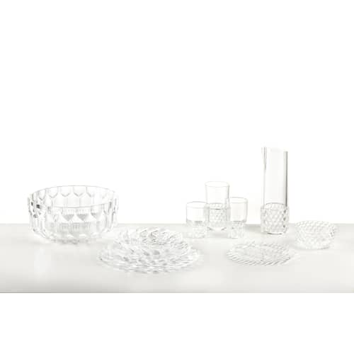 Verre Jellies Family plastique transparent / Medium - H 13 cm - Kartell - Cristal - PMMA