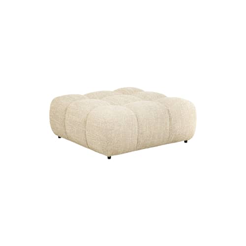 Sitzkissen Waffle textil beige / Sofa modulierbar – 104 x 104 cm - NV GALLERY - Beiger Tweed - Gewebe, High Density-Schaum