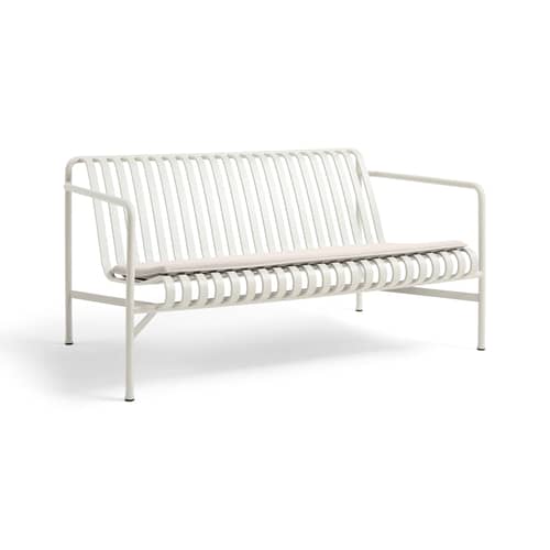 Accessorio  tessuto bianco / Cuscino seduta per divano Palissade Lounge L 139 cm - Hay - Bianco cremoso - Schiuma di poliuretano, Tessuto da esterni Olefina