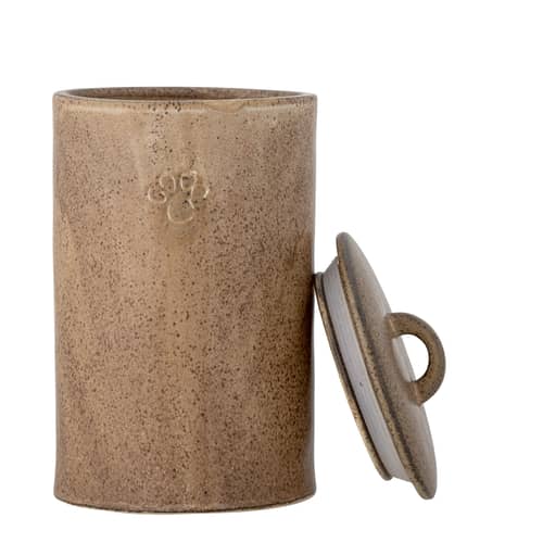 Bocal hermétique Buddy céramique marron / Pot à croquettes - 1,5 L - Bloomingville - Marron - Grès