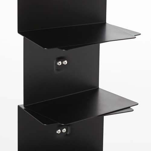 Original Ptolomeo Bookcase metal black / 1 face - H 75 cm - Opinion Ciatti - Black & White - Steel