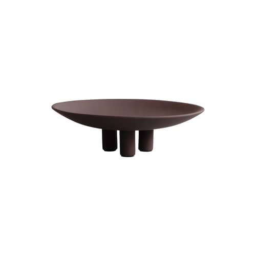 Centre de table Duck Mini céramique marron / Ø 30 x H 9,2 cm - 101 COPENHAGEN - Chocolat - Céramique