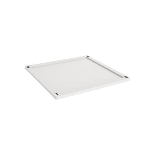 Coperchio  materiale plastico bianco / Per il cesto Colour Crate Large Square 43 x 43 cm - Hay - Bianco - Polipropilene riciclato