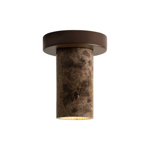 Deckenleuchte Tivoli marmor braun - It\'s about Romi - Braun - Eisen, Marmor
