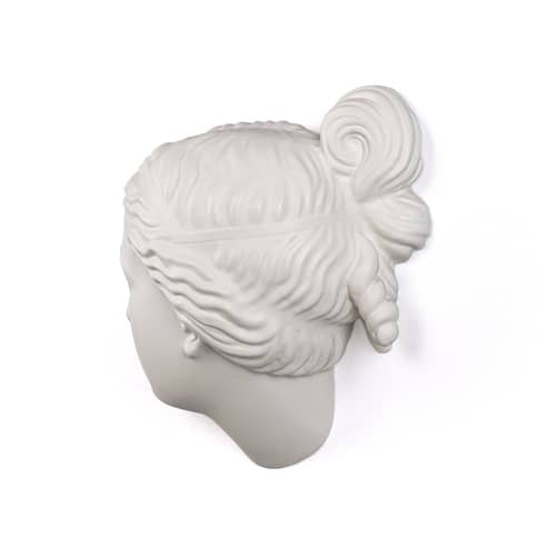 Dekoration Memorabilia Mvsevm keramik weiß / Frauenkopf - H 37 cm - Seletti - Frauenkopf / Weiß - Porzellan