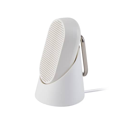 Enceinte Bluetooth Mino T - 5W plastique blanc / Etanche - Mousqueton intégré / Station d\'accueil - Lexon - Blanc mat - ABS
