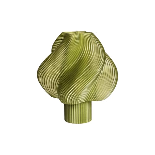 Lampe sans fil rechargeable Soft Serve vert - CRÈME ATELIER - Olive - PLA recyclé