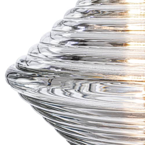 Pendelleuchte Press LED glas transparent / Kegel - Ø 34 x H 30,2 cm - Tom Dixon - Transparent - Pressglas