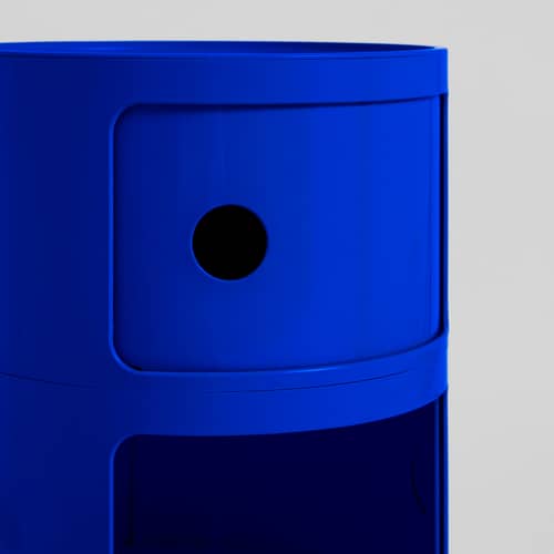Rangement Componibili (1968) / 2 tiroirs - Exclusivité en édition limitée - Kartell - Bleu électrique (édition limitée) - ABS
