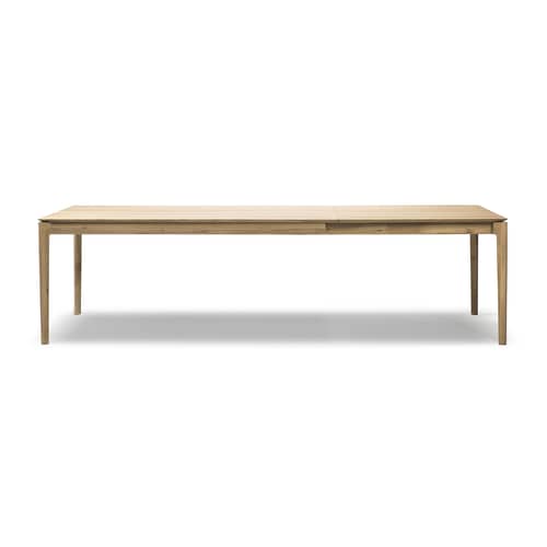 Table à rallonge Bok bois naturel / L 140 à 220 cm - 6 à 8 personnes - Ethnicraft - Chêne - Chêne massif
