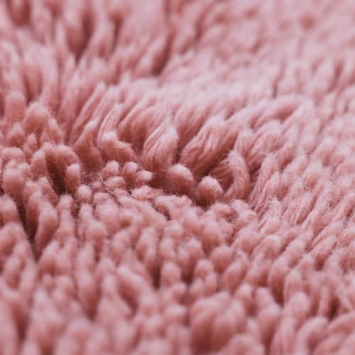 Tapis Fluffy rose / 150 x 240 cm - Laine tissée main - HK LIVING - Rose - Laine