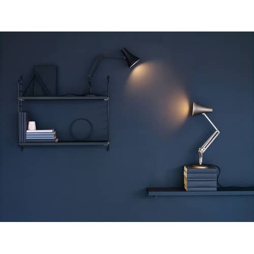 Tischleuchte 90 Mini Mini LED metall schwarz / LED - Netzanschluss oder USB - Anglepoise - Kohlenschwarz - Aluminium, Gusseisen, Stahl