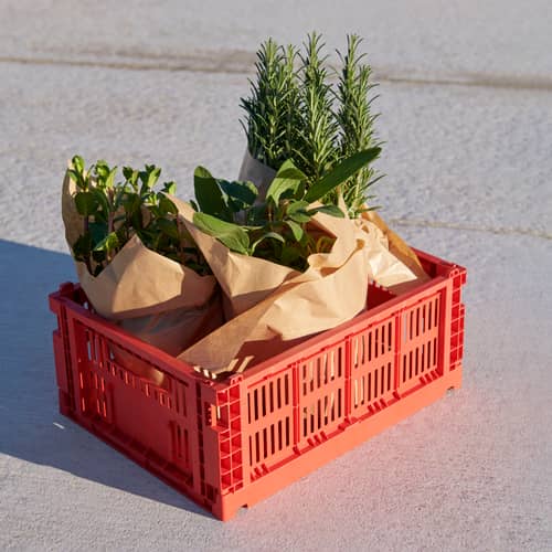 Hay Colour Crate Basket - red | Made In Design UK